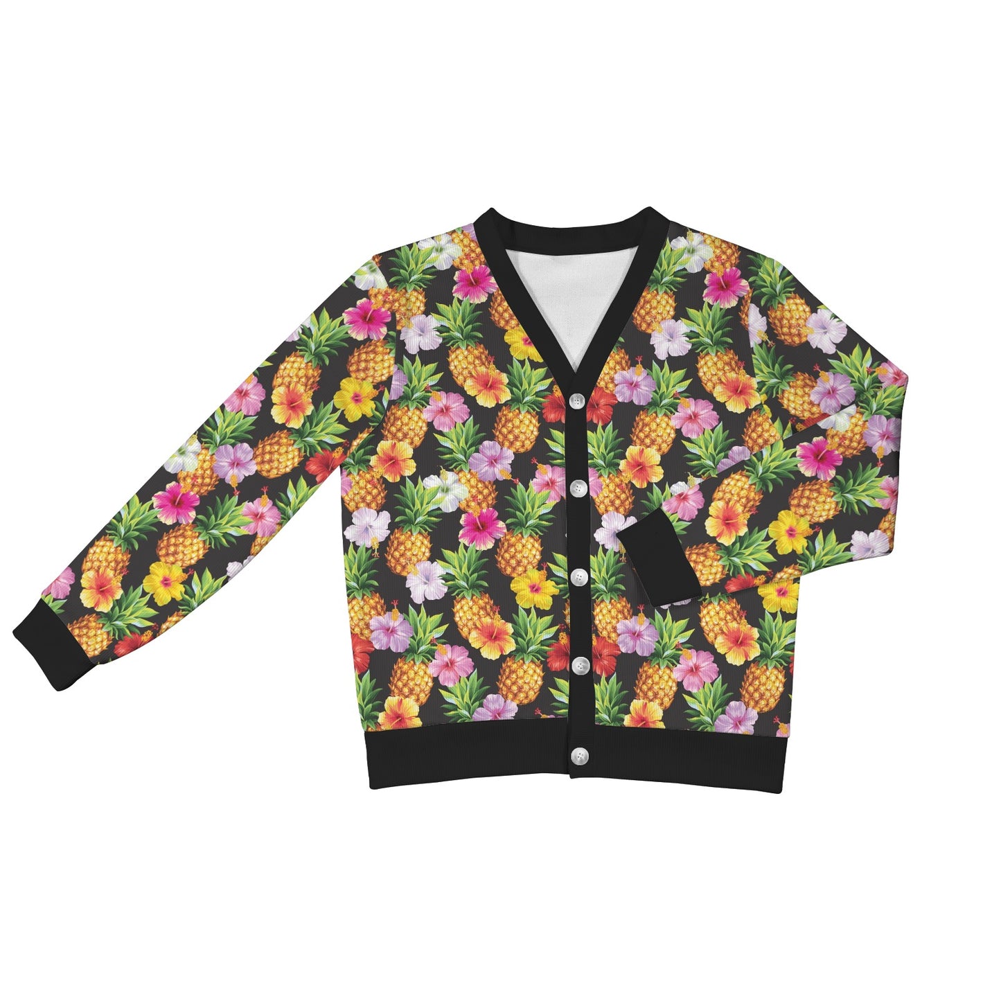 Pineapple Hibiscus Women's Cardigan