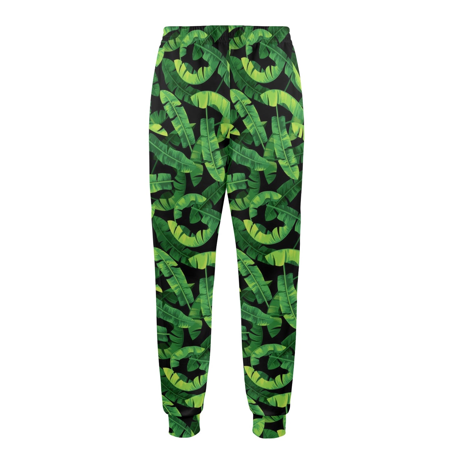 Banana Leaf Pattern Print Design 02 Men's Casual Track Pants