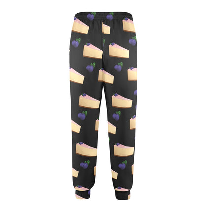 Cheesecake blueberry Pattern Print Design CK01 Men's Casual Track Pants