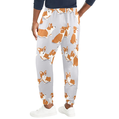 Pembroke Welsh Corgis Pattern Print Design A04 Men's Casual Track Pants
