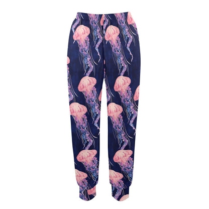 Jellyfish Pattern Print Design 03 Women's Casual Track Pants