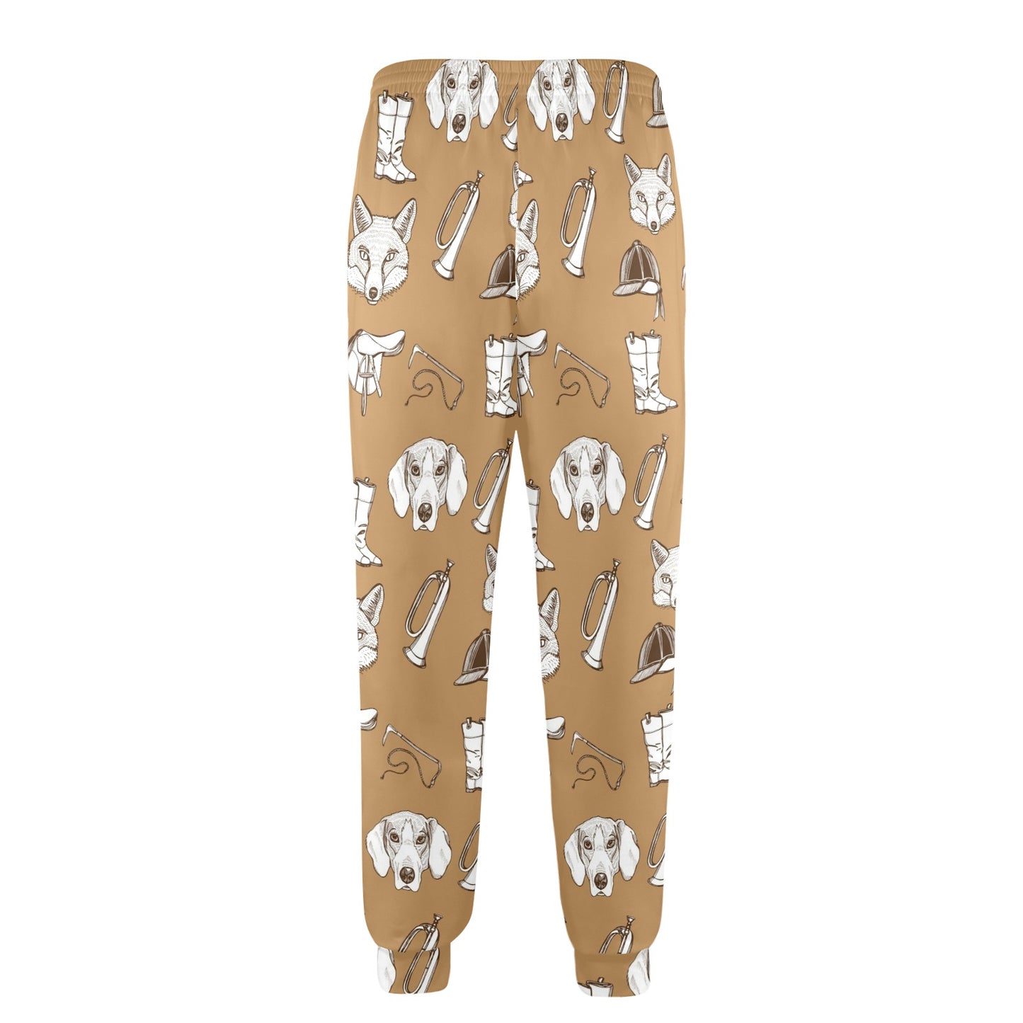 English Foxhounds Design Print Pattern JJ0126 Men's Casual Track Pants