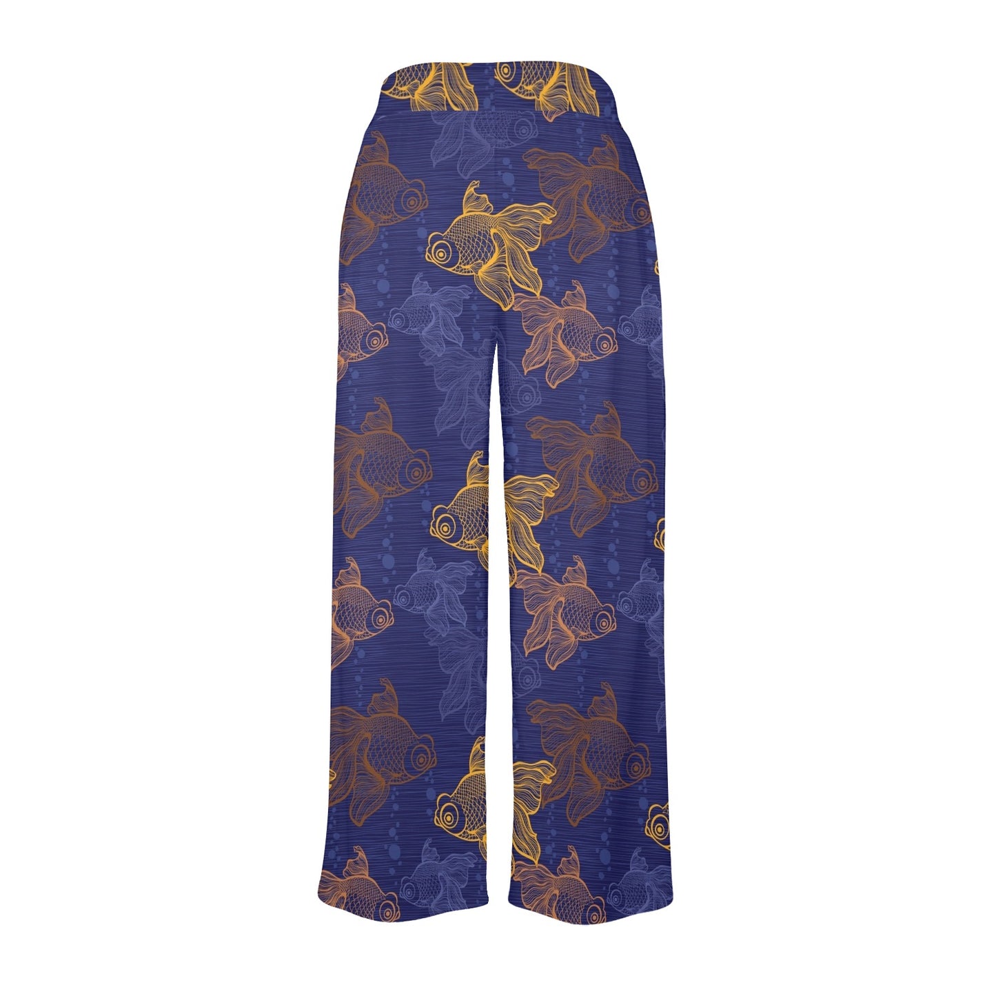 Goldfish Pattern Print Design 01 Women's Wide Leg Lounge Pants