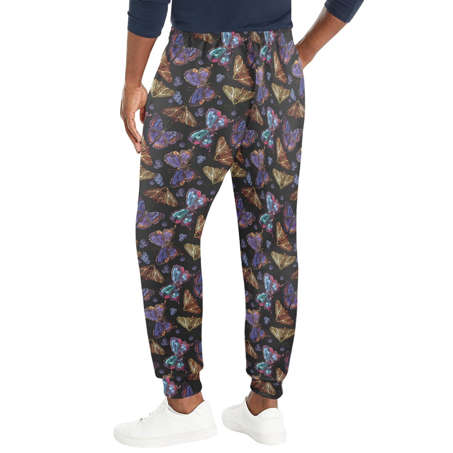 Butterfly Pattern Print Design 013 Men's Casual Track Pants