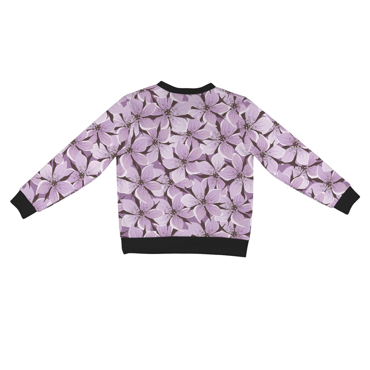 Lilac Pattern Print Design 01 Women's Cardigan