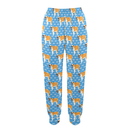 Bulldogs Pattern Print Design 06 Women's Casual Track Pants