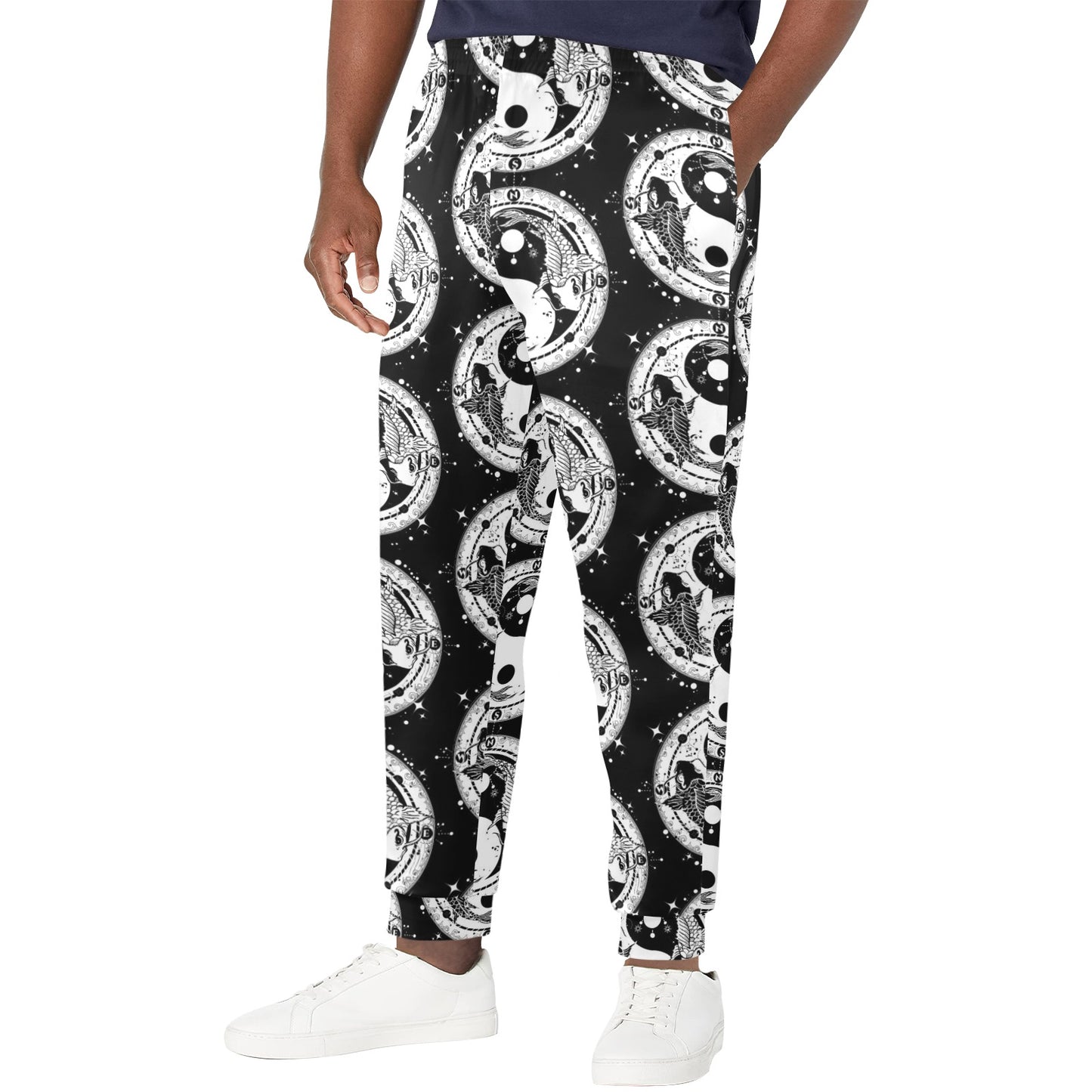 Yin Yang Koi Fish Men's Casual Track Pants