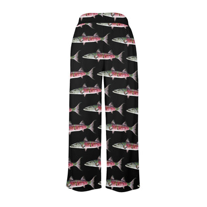 Barracuda Pattern Print Design 02 Women's Wide Leg Lounge Pants