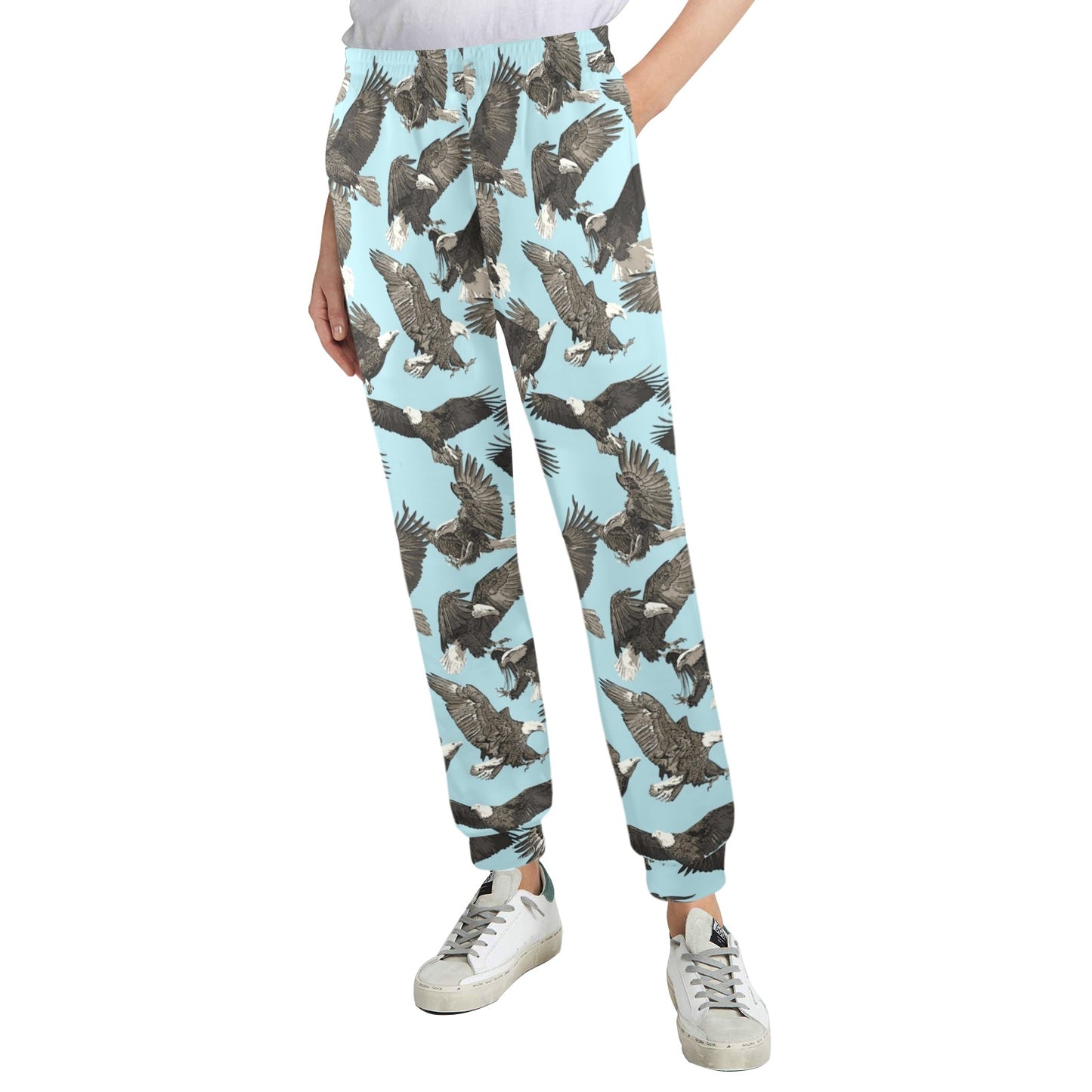 eagles Design Print Pattern JJ0154 Women's Casual Track Pants
