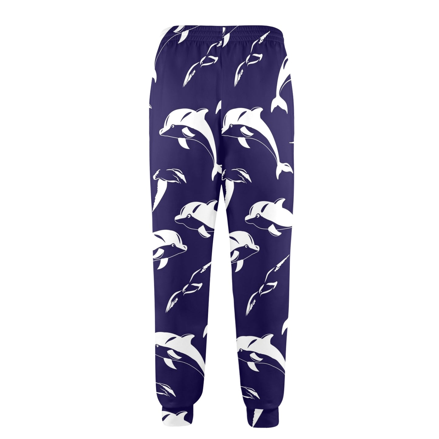 dolphin Design Print Pattern JJ0131 Men's Casual Track Pants