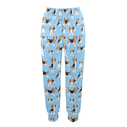Beagle Pattern Print Design 03 Women's Casual Track Pants