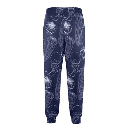 Jellyfish Pattern Print Design 05 Men's Casual Track Pants