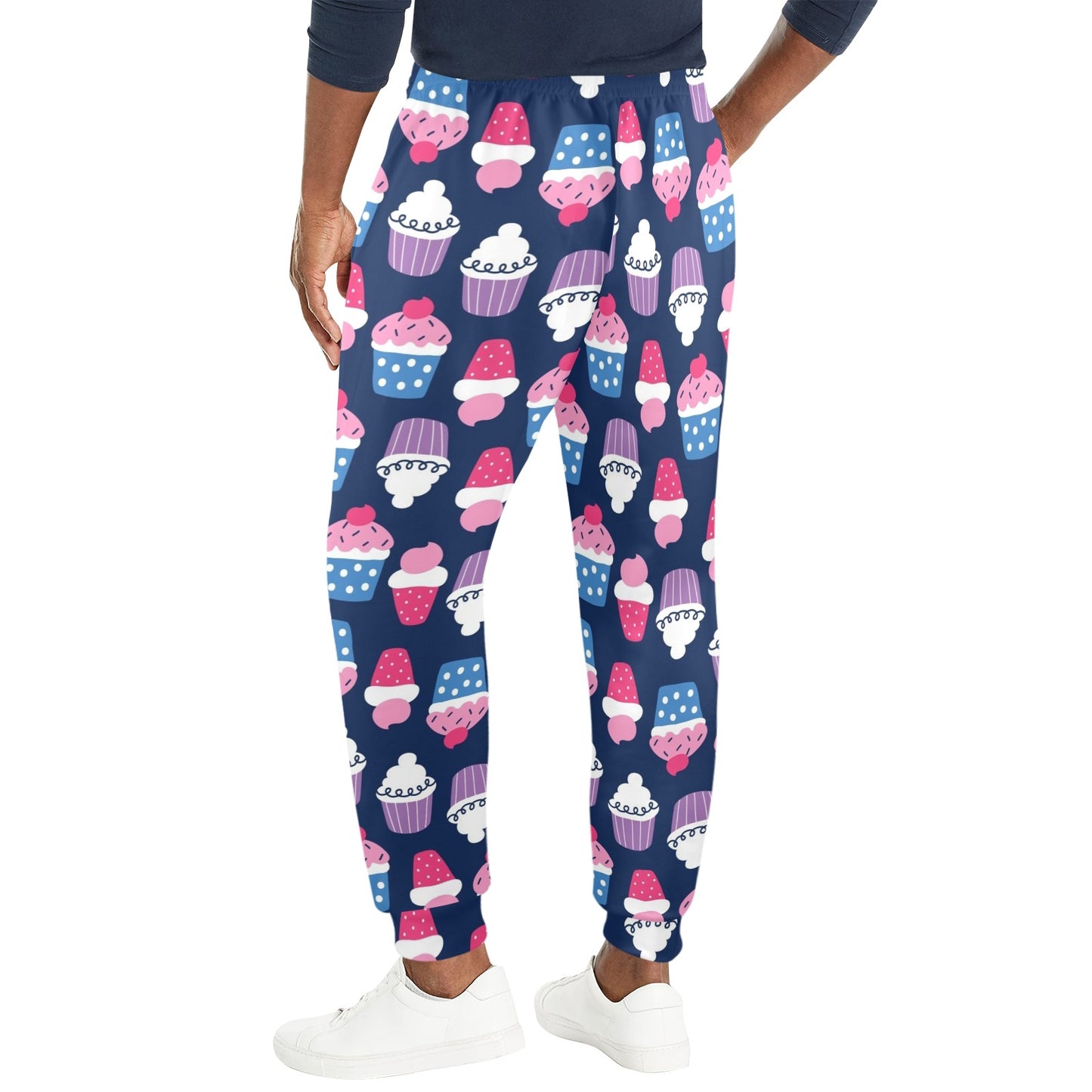 Cupcake Pattern Print Design CP04 Men's Casual Track Pants