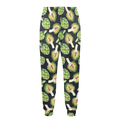 Artichoke Pattern Print Design 01 Men's Casual Track Pants