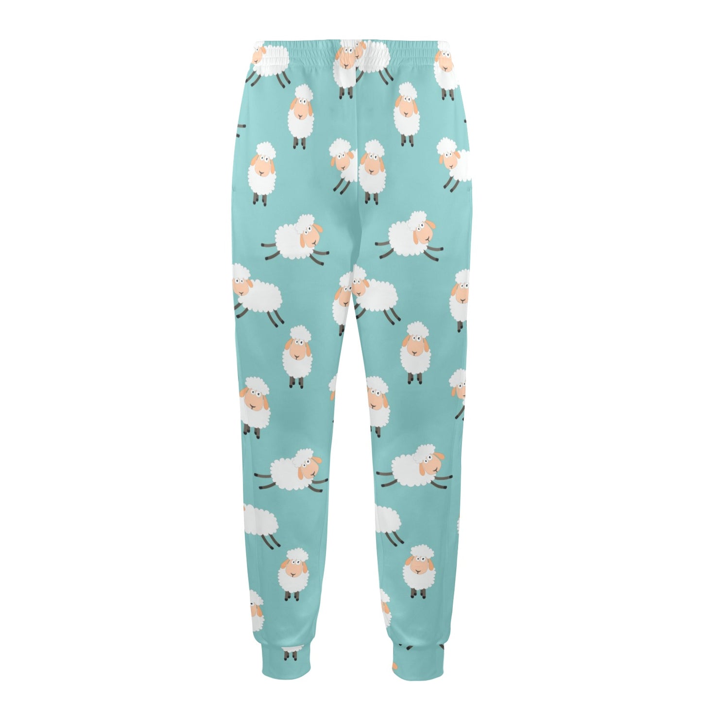 Sheep Print Design LKS406 Men's Casual Track Pants