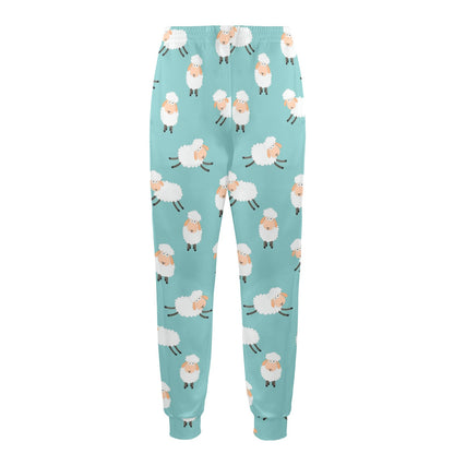 Sheep Print Design LKS406 Men's Casual Track Pants