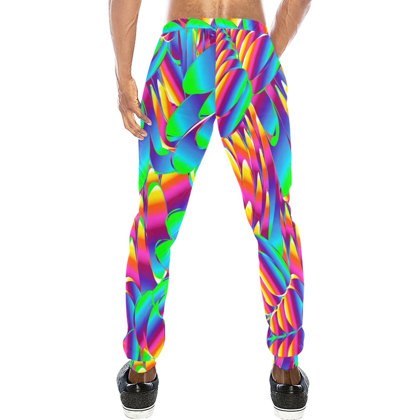 Psychedelic Trippy Pattern Men's Sweatpants