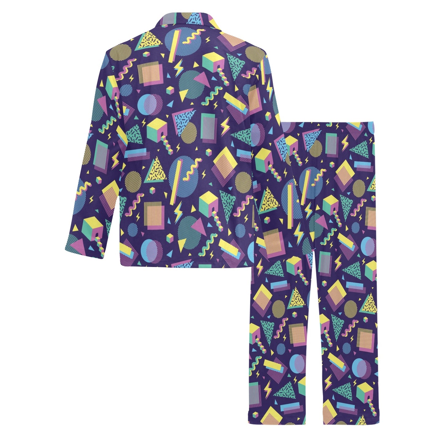 Geometric Print Design LKS401 Men's Long Pajama Set