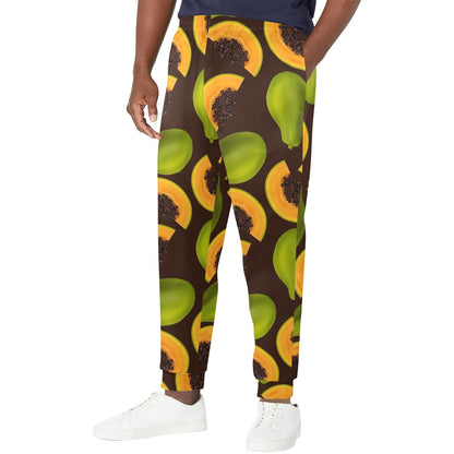 Papaya Pattern Print Design PP04 Men's Casual Track Pants