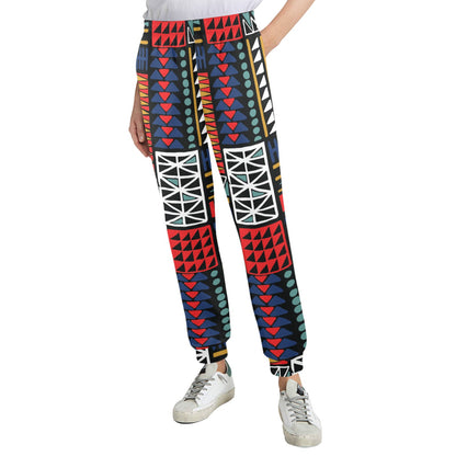 Kente Pattern Print Design 02 Women's Casual Track Pants