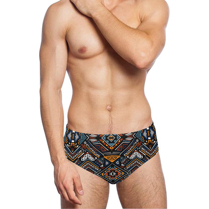 African Kente Print v2 Men's Swimming Briefs