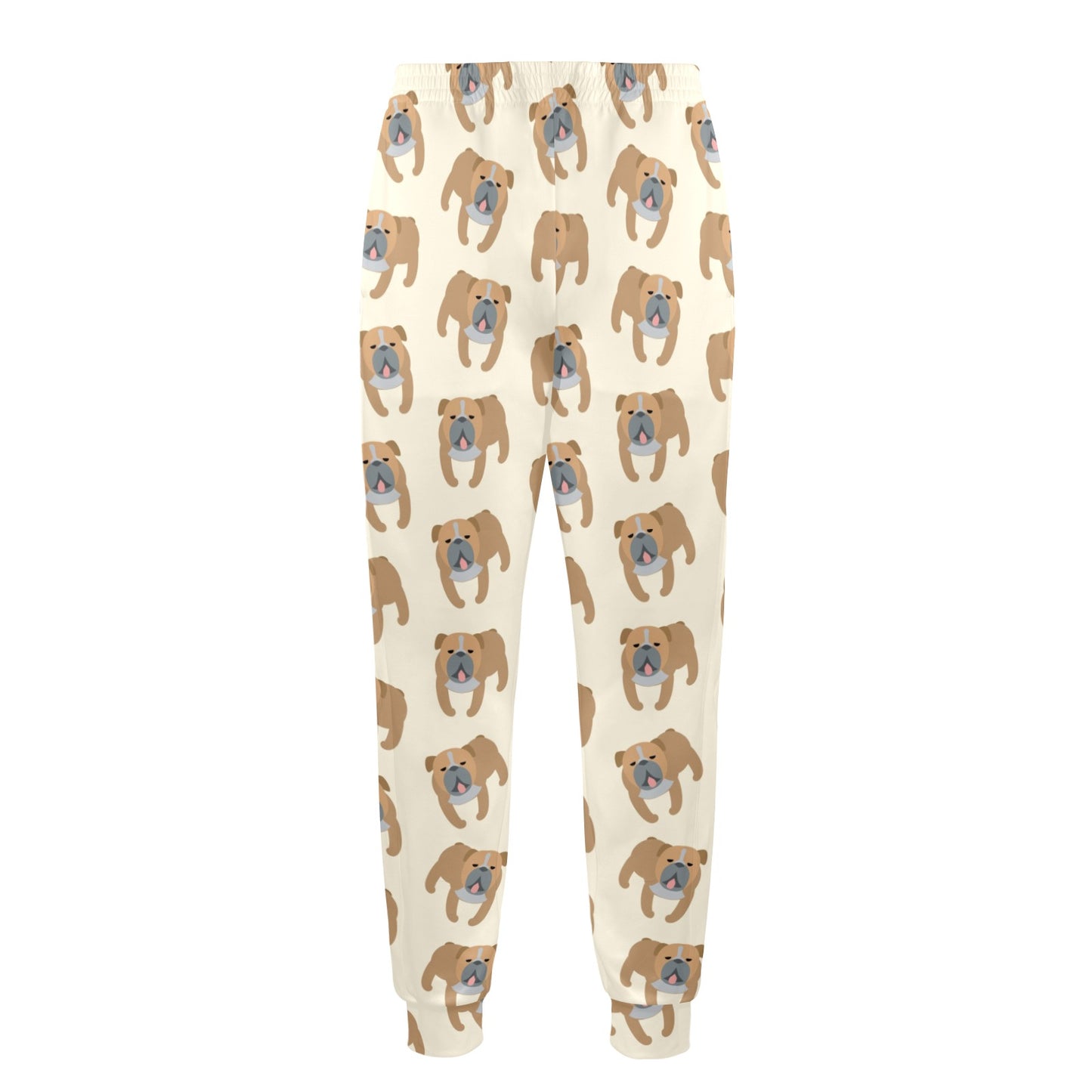 Bulldogs Pattern Print Design 01 Men's Casual Track Pants