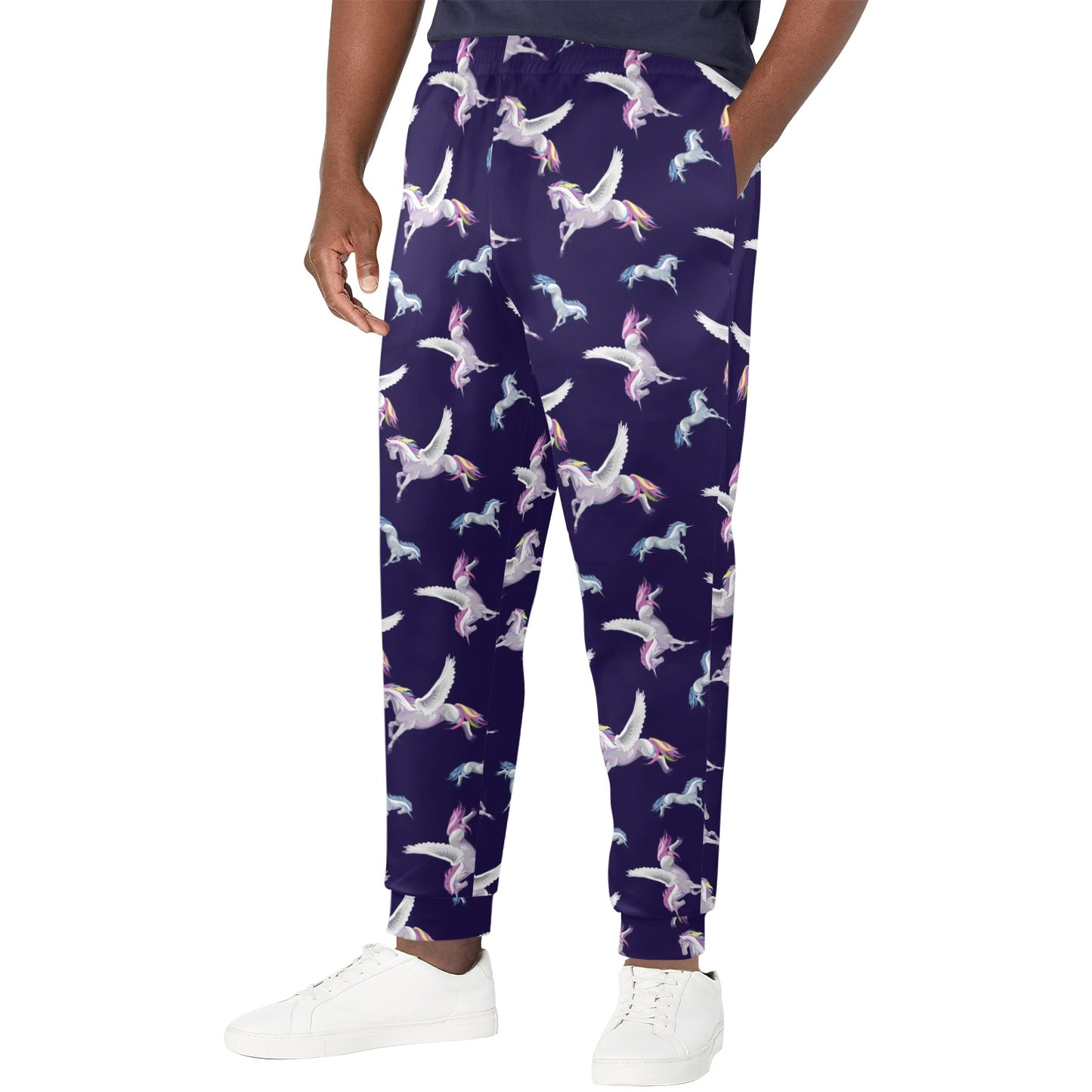 Pegasus Pattern Print Design 02 Men's Casual Track Pants