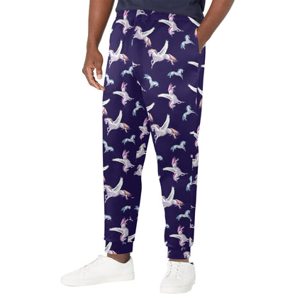 Pegasus Pattern Print Design 02 Men's Casual Track Pants