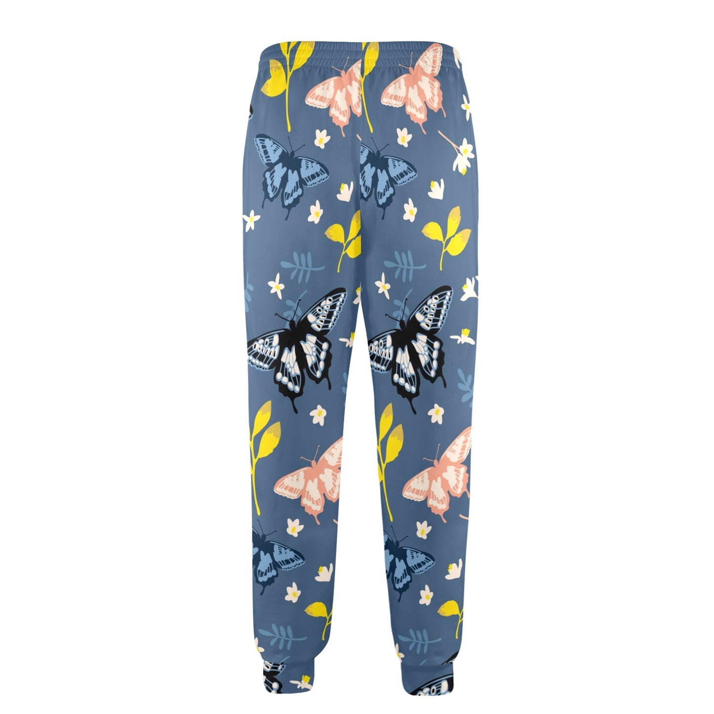 Monarch Butterfly Pattern Print Design 02 Men's Casual Track Pants