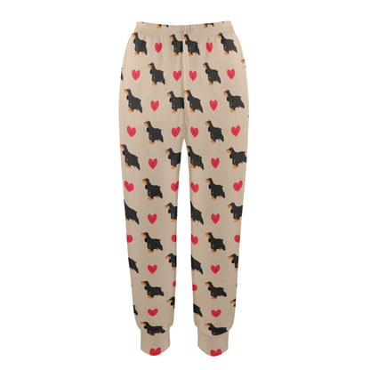 Cocker Pattern Print Design 02 Women's Casual Track Pants