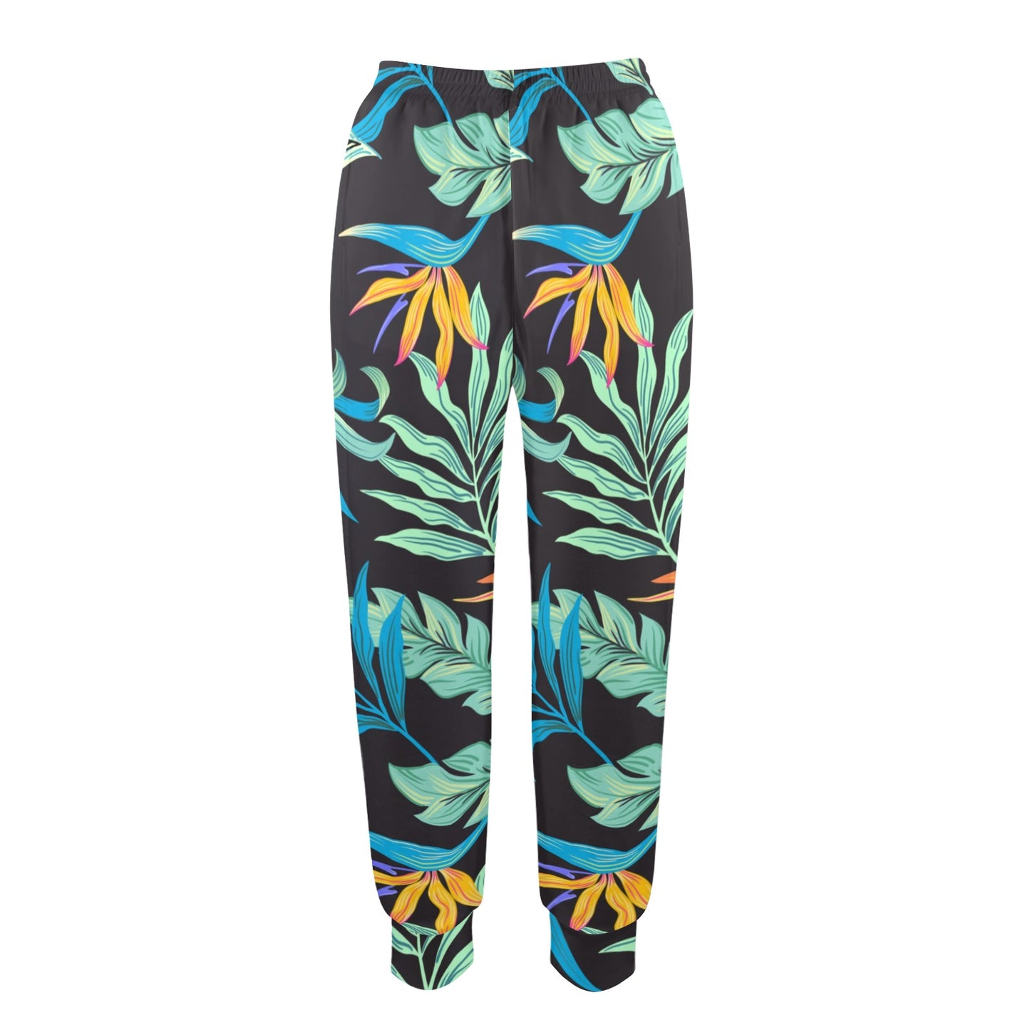 Tropical Palm Leaves Hawaiian Flower Women's Casual Track Pants