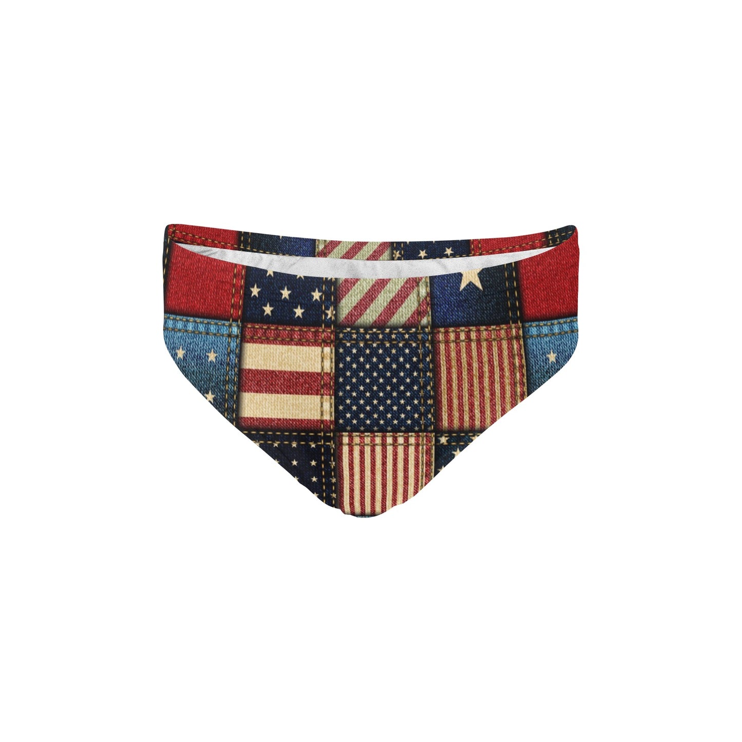 American flag Patchwork Design Men's Swimming Briefs