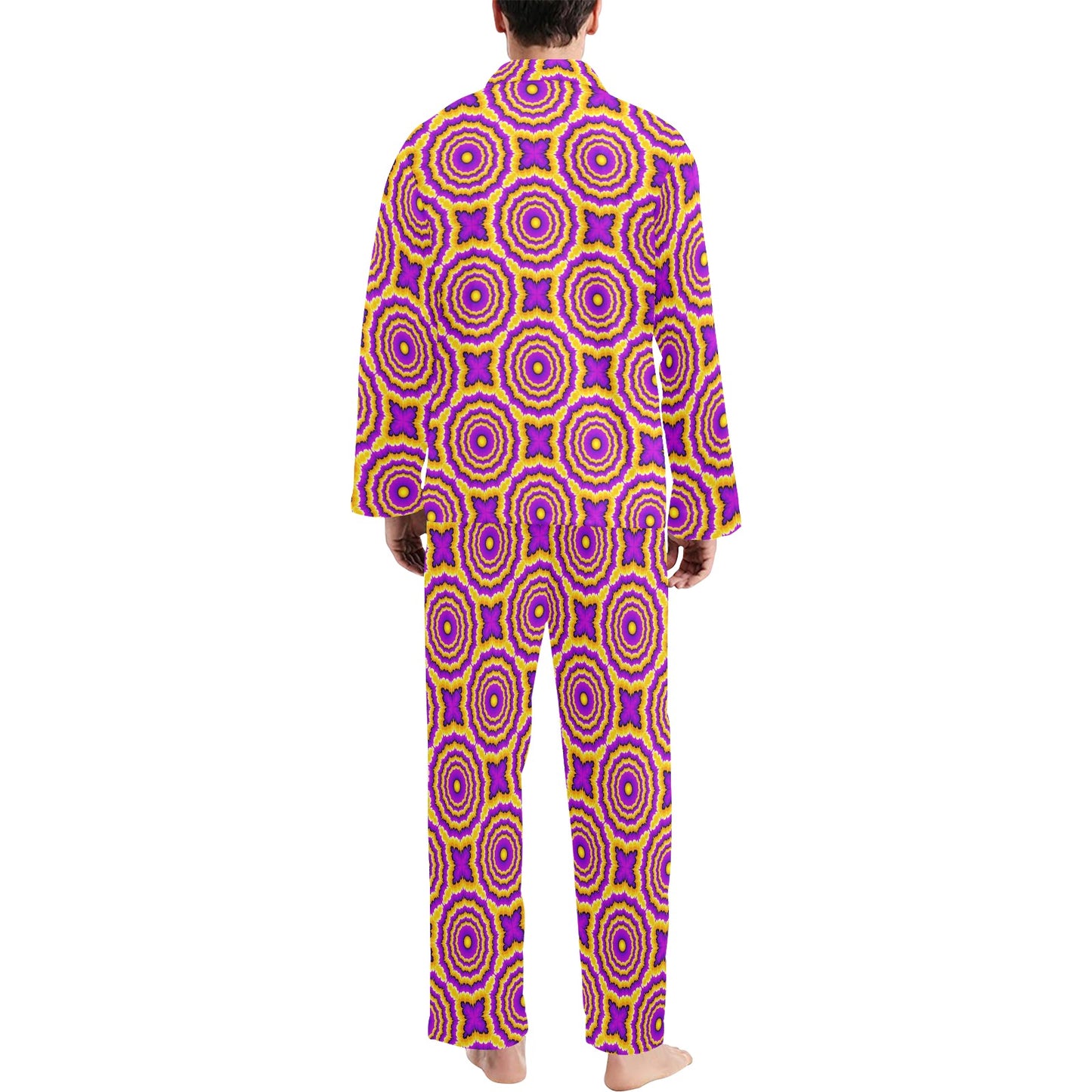 Optical illusion Expansion Men's Long Pajama Set