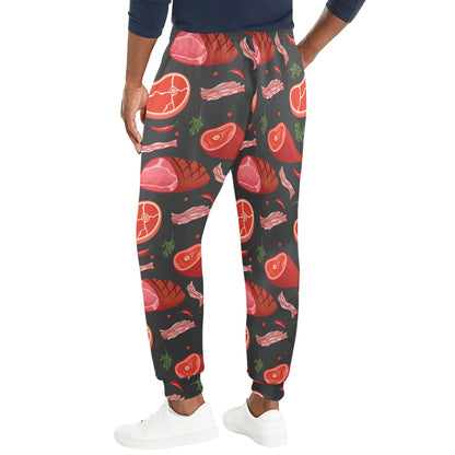Meat Pattern Print Design 03 Men's Casual Track Pants