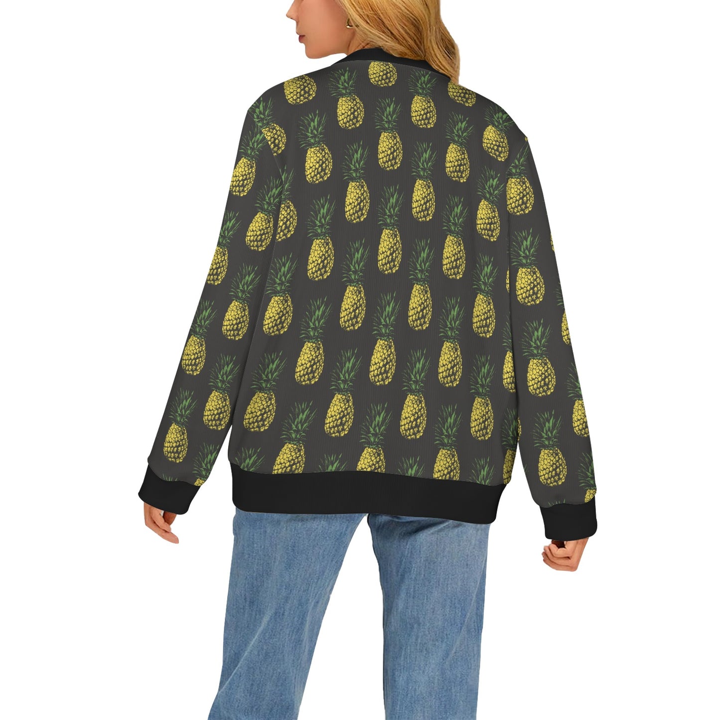 Gold Pineapple Women's Cardigan
