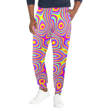 Liquid Pattern Print Design 06 Men's Casual Track Pants