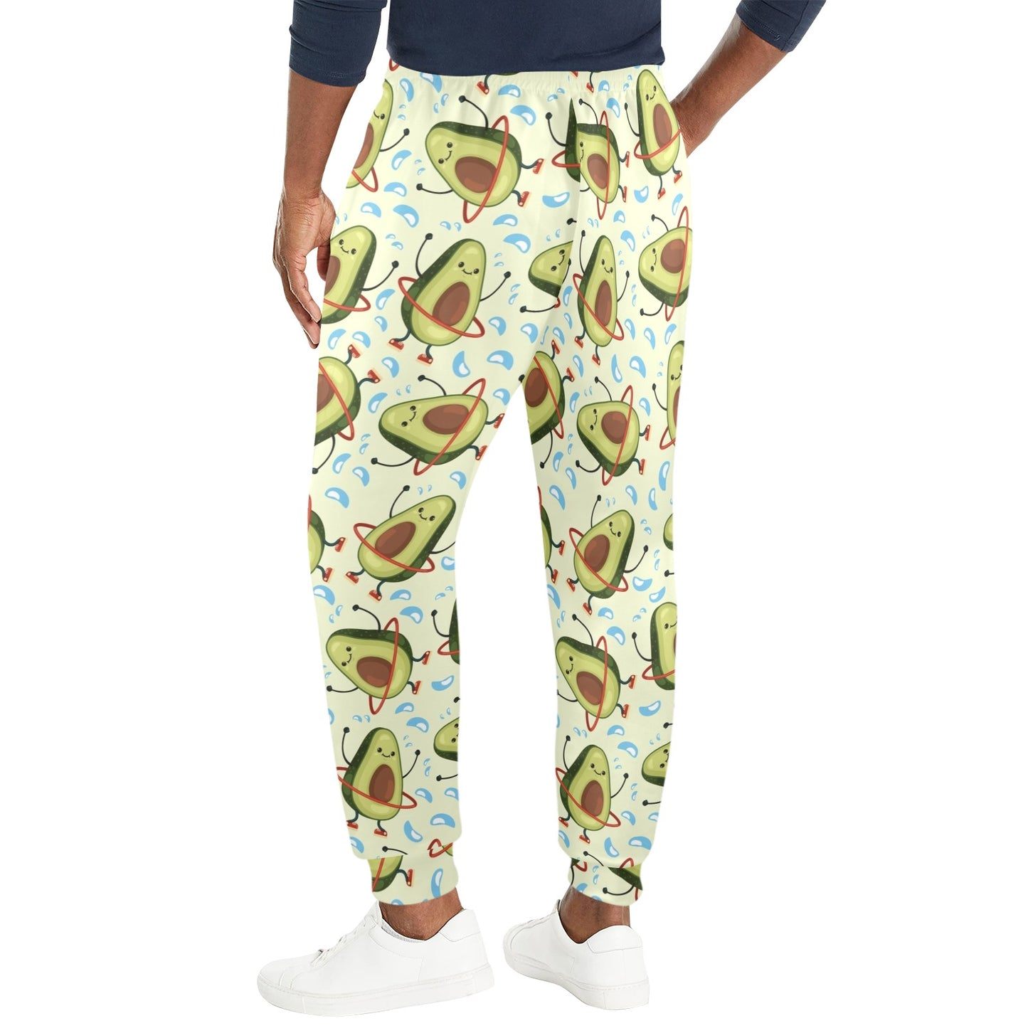 Avocado Pattern Print Design AC02 Men's Casual Track Pants