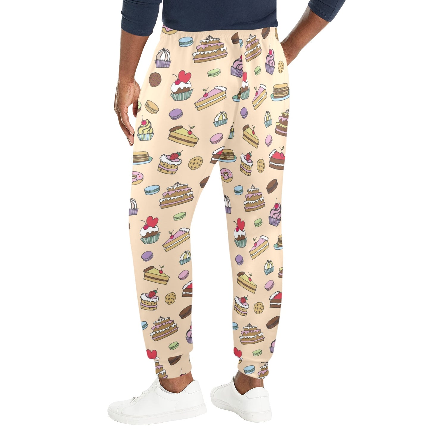 Cake Pattern Print Design 03 Men's Casual Track Pants