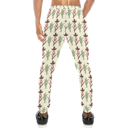 Western Cowboy Print Men's Sweatpants