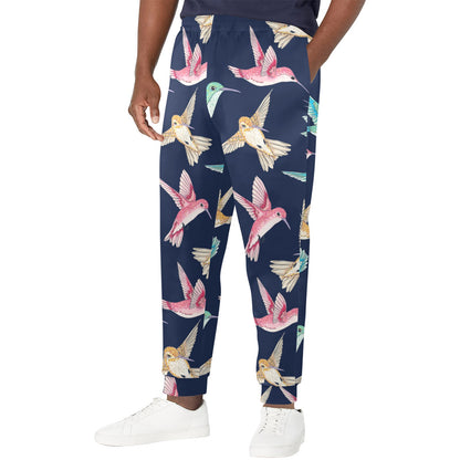 Hummingbird Cute Pattern Print Design 01 Men's Casual Track Pants