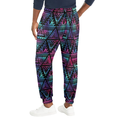 Tribal aztec Dark Multicolor Men's Casual Track Pants