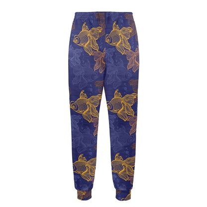Goldfish Pattern Print Design 01 Men's Casual Track Pants