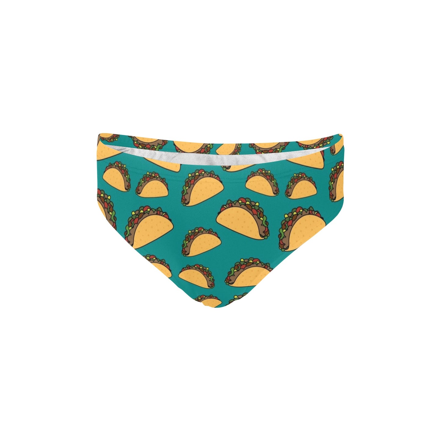 Taco Pattern Print Design TC07 Men's Swimming Briefs