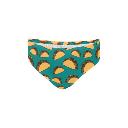 Taco Pattern Print Design TC07 Men's Swimming Briefs