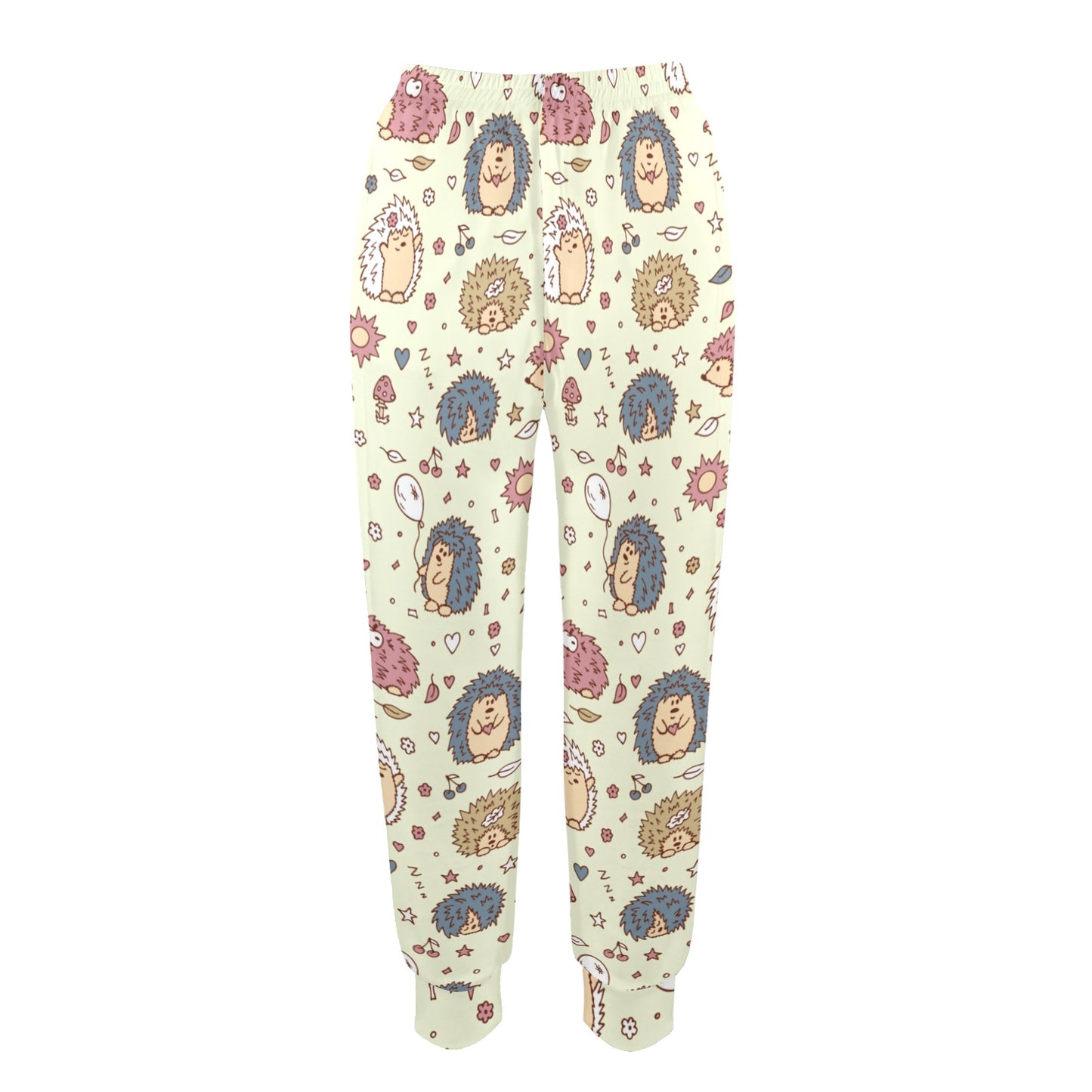 Hedgehog Cute Pattern Print Design 01 Women's Casual Track Pants