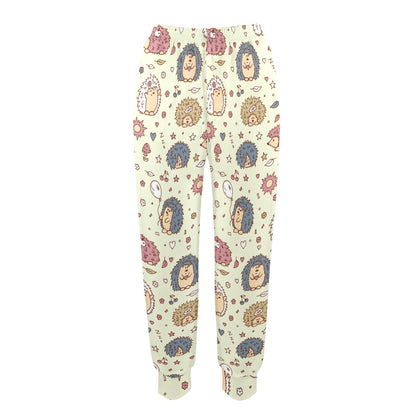 Hedgehog Cute Pattern Print Design 01 Women's Casual Track Pants