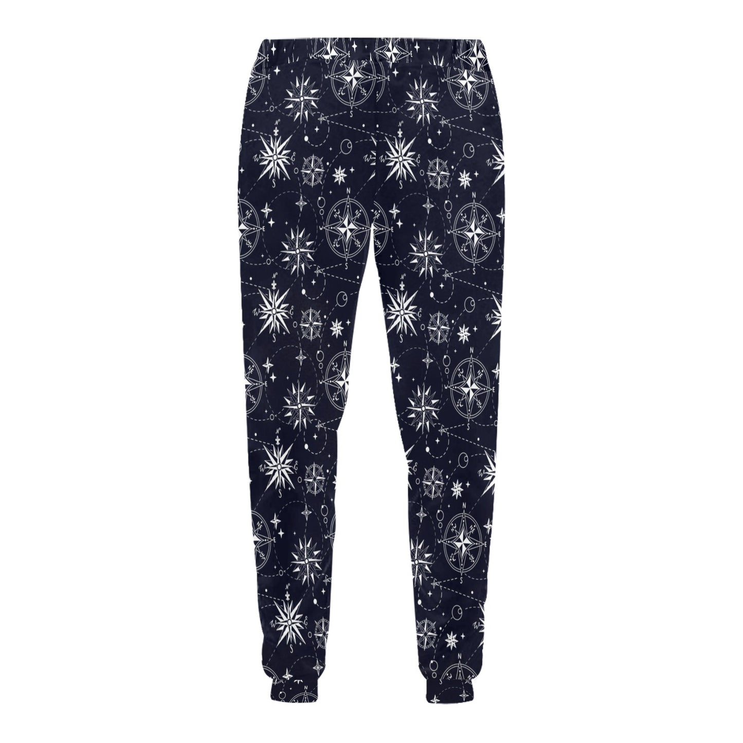Nautical Sky Design Themed Print Men's Sweatpants