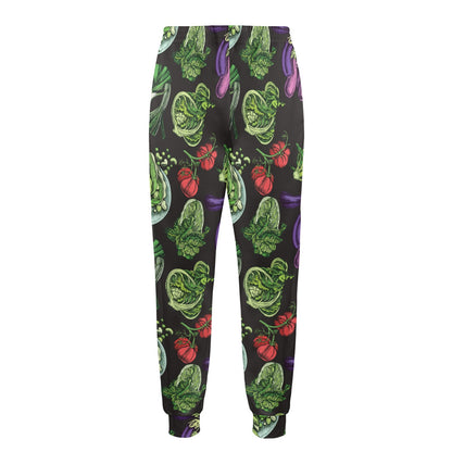 Lettuce Pattern Print Design 01 Men's Casual Track Pants