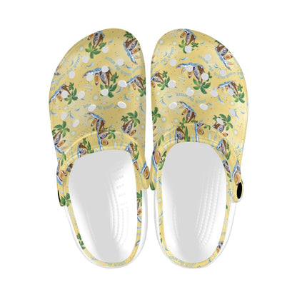 Surf Catch the Wave Design Unisex Clogs Shoes