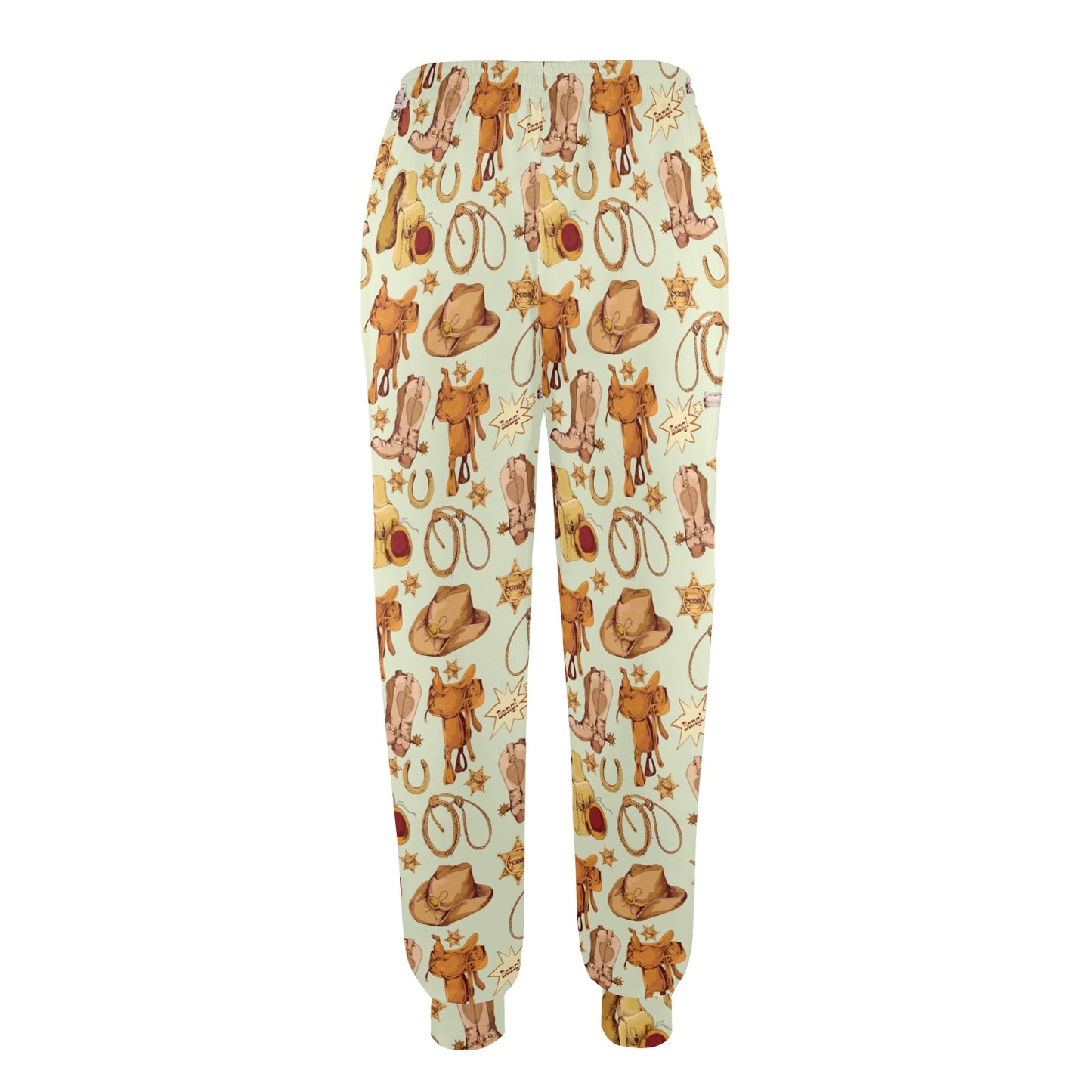 Western Cowboy Design Pattern Women's Casual Track Pants